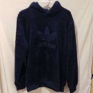 Adidas Winterized Sherpa Hoodie Size Medium